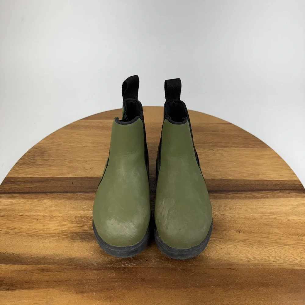Little Kids Native Kensington Green Waterproof Pull On Chelsea Boots Size 9 C
